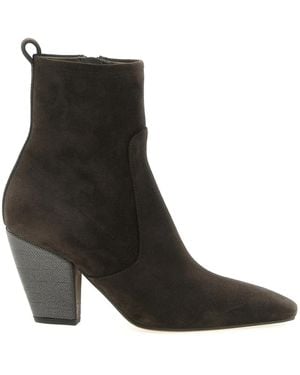 Brunello Cucinelli 'Precious Heel' Ankle Boots - Black