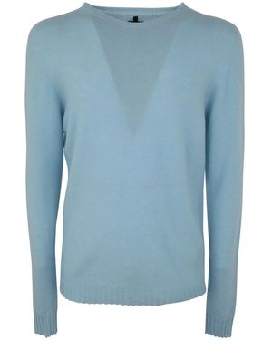 MD75 Cashmere Crew Neck Jumper - Blue