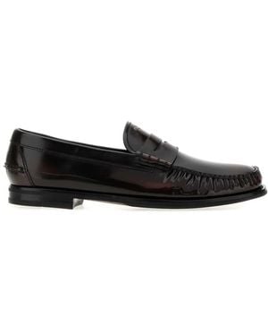 Prada Leather Loafers - Black