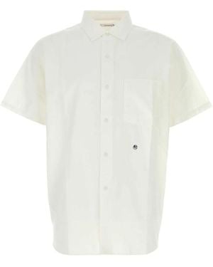Nanamica Regular Collar Wind S/S Shirt - White