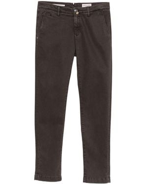 Jacob Cohen Cotton Polyester Elastane Trousers - Grey