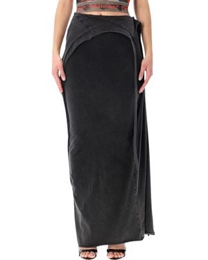 OTTOLINGER Slitted Maxy Skirt - Black