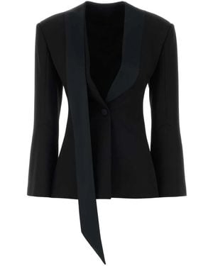 The Attico Wool Blazer - Black