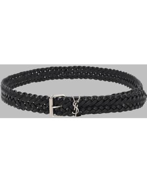 Saint Laurent Cintura Cassandre - Metallic
