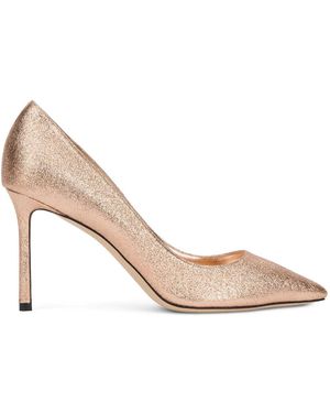 Jimmy Choo Decollete With Pointed Heel - Natural