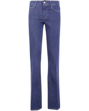 CIGALA'S Denim Ring Stretch Trousers - Blue