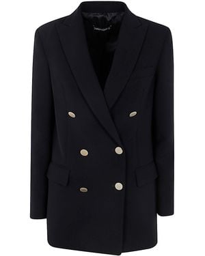 DR. HOPE Bott. Double Breasted Coat - Black