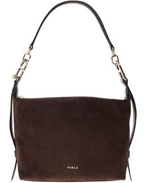 Furla Tonie Mini Hobo - Brown