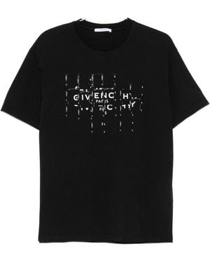 Givenchy Photographic Negative Cotton T-Shirt - Black