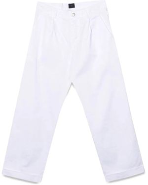 Fay Fabric Pants - White