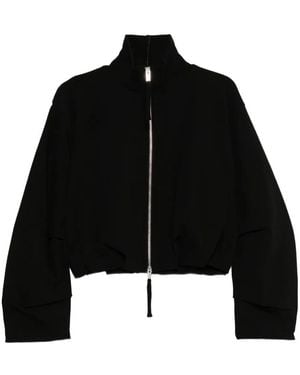 Thom Krom High Neck Cropped Jacket - Black