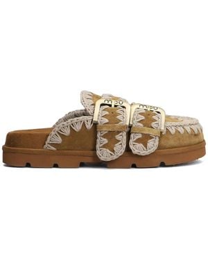 Mou Bio Low Slippers - Brown
