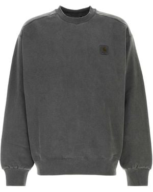 Carhartt Logo Crewneck Sweatshirt - Grey