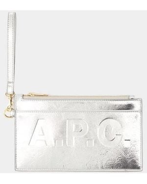 A.P.C. Market Clutche - White