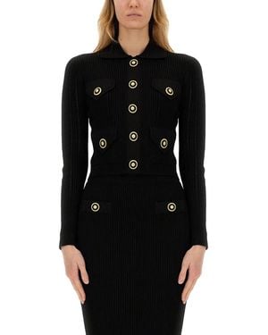 Balmain Knitted Cardigan - Black