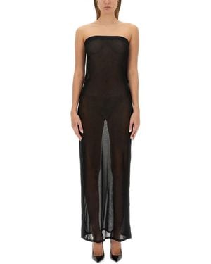 Saint Laurent Strapless Dress - Black