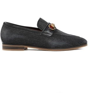 Gucci Denim Loafers - Black