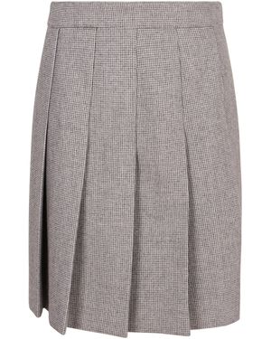 Celine Knitted Skirt - Gray
