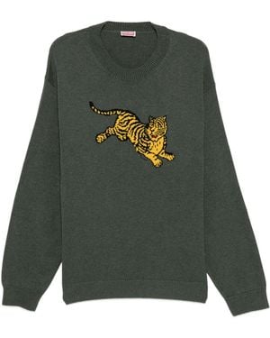 KENZO Rws Jumping Tiger Sweater - Green