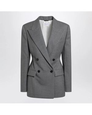 Givenchy Double-Breasted Wool Jacket - Grey