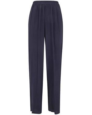 Rossopuro Long Silk Pants - Blue