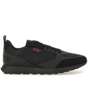 HUGO Sneaker With Logo - Black
