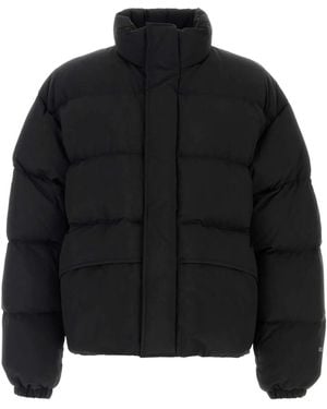 Jil Sander Mock Collar Down Jacket - Black