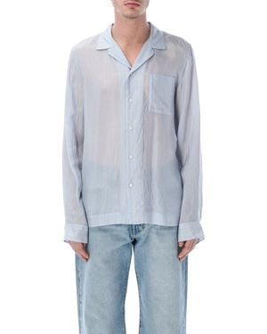 Dries Van Noten Cartly Striped Shirt - Blue