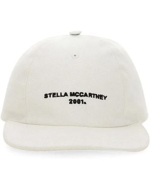 Stella McCartney Baseball Hat With Logo Embroidery - White