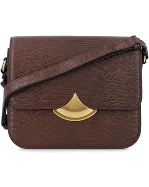 Sessun Sessùn Diviluz Lizard-Print Leather Bag - Brown
