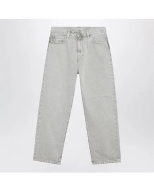 Carhartt Landon Stonewashed Denim Trousers - Grey