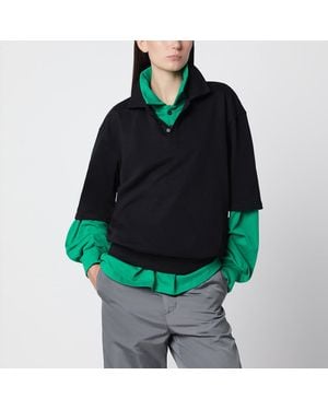 Aliita Layered Cotton Sweatshirt - Green