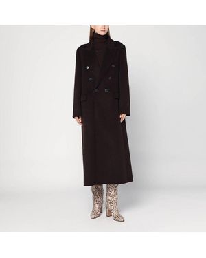 Victoria Beckham Double-Breasted Coat - Black