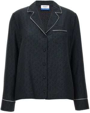 Off-White c/o Virgil Abloh 'Off Jaquard Pajama' Shirt - Black
