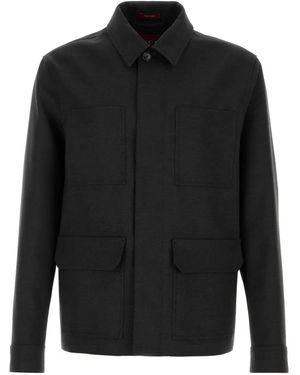 Gucci Wool Jacket With Buttons - Black
