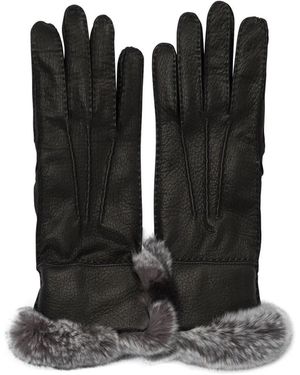 Restelli "85" Leather Gloves - Black