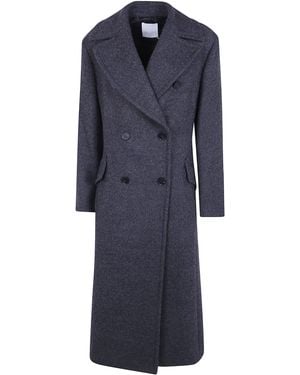 Mantu Double Breasted Coat - Blue