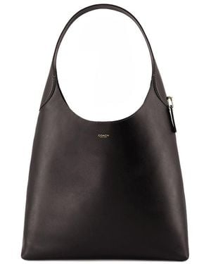 COACH Brooklyn 39 Leather Hobo Bag - Black