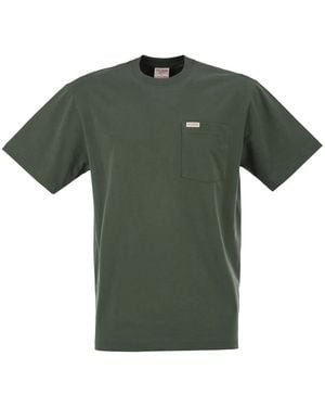 Filson Cotton T-Shirt With Patch Pocket - Green