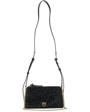 Pinko Double Mini Full Strass - White