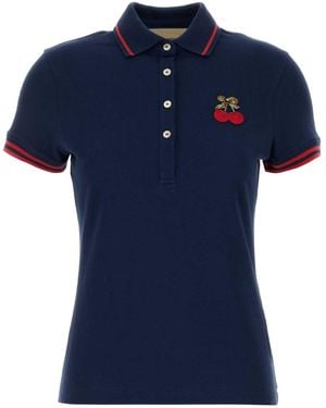 Valentino Garavani Poplin Polo Shirt - Blue