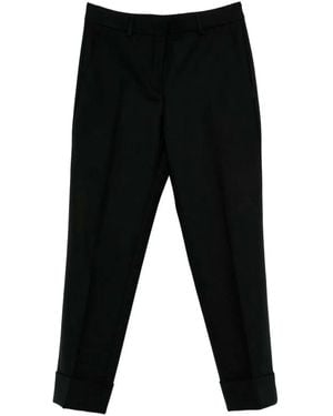 Incotex Tapered Wool Trousers - Black