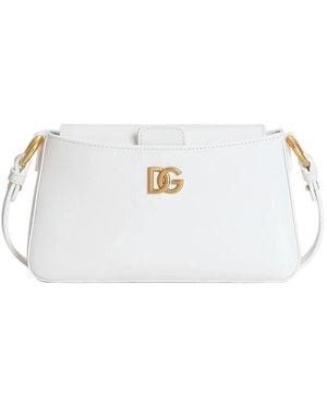 Dolce & Gabbana Dolce & Gabbana Calfskin Phone Bag - White