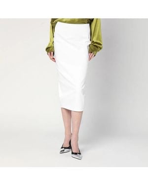 THE LATEST Thelatest Cotton Midi Skirt - White