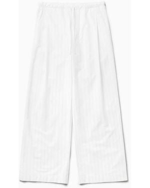 1989 STUDIO Striped Boxy Trousers - White