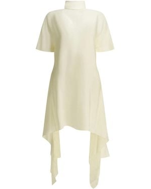 Alaïa Alaia Asymmetrical Short Dress - White