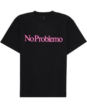 No Problemo T-Shirt Con Logo - Black