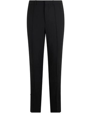 Celine Slim Wool Stretch Pants - Black