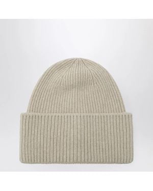Destin Ivory Wool And Cashmere Beanie - Natural