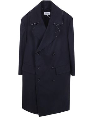 MM6 by Maison Margiela Classic Coat - Blue